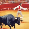 Bull And Matador Diamond Painting