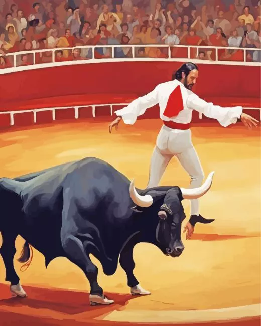 bull and matador Diamond Paints Bull And Matador Diamond Painting