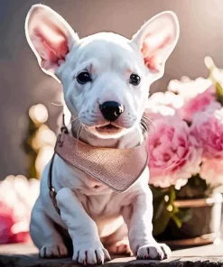 Bull Terrier Puppy Diamond Painting