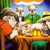 Bulldog Playing Poker Diamond Painting