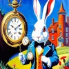 Bunny Alice In Wonderland Diamond Painting