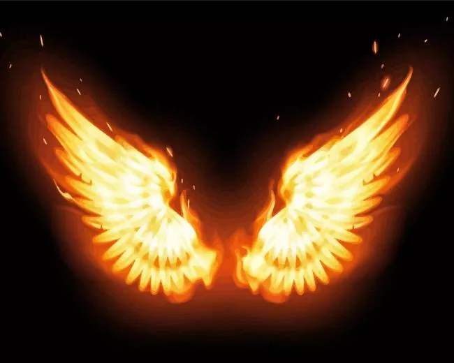 burning wings Diamond By Numbers Burning Wings Diamond Painting