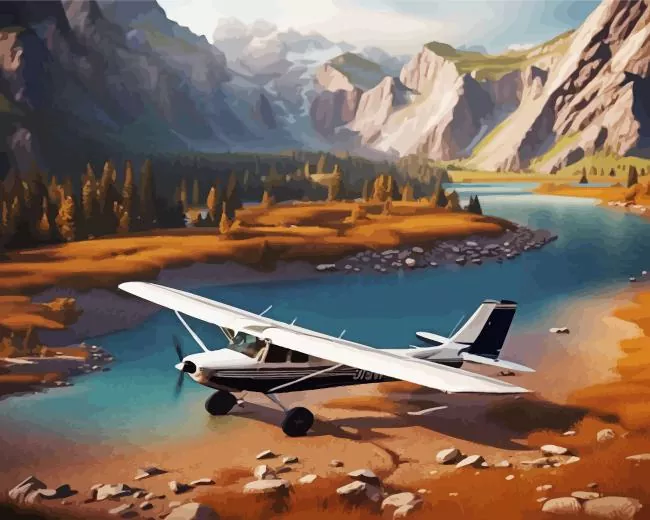 bush plane Diamond By Numbers Bush Plane Diamond Painting