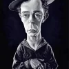 Buster Keaton Caricature Diamond Painting