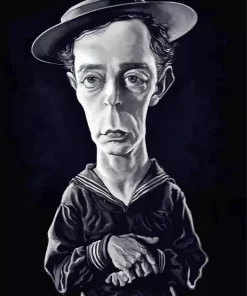 Buster Keaton Caricature Diamond Painting