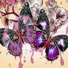 Butterflies And Orchids Diamond Painting