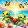 Butterflies And Turtles Diamond Painting