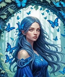 Butterflies Girl Diamond Painting