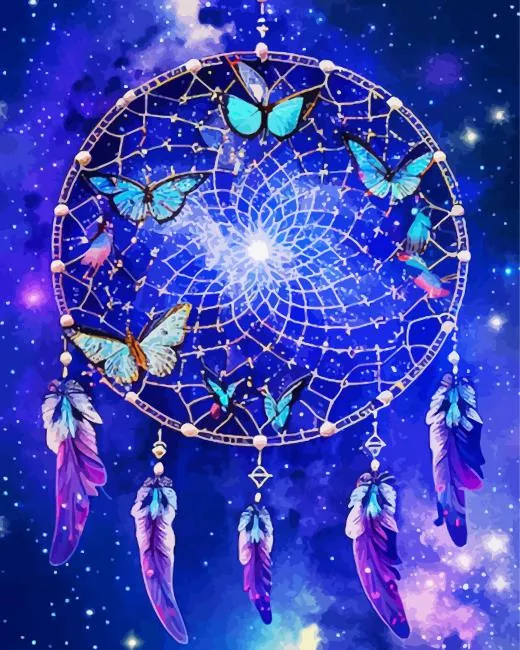 butterfly dream catcher Diamond Dotz Butterfly Dream Catcher Diamond Painting