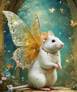 Butterfly Mouse Diamond Painting