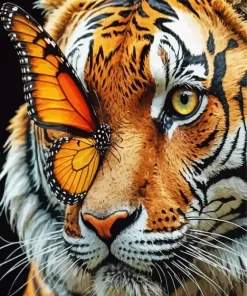 Butterfly Tiger Diamond Painting