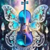 Butterfly Violin Diamond Painting
