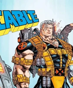 Cable X Men Character Diamond Painting