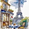 Coffee In Paris Diamond Painting