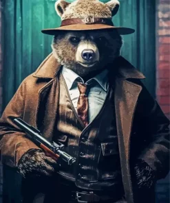 Cool Gangsta Bear Diamond Painting