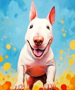 Cute Bull Terrier Diamond Painting