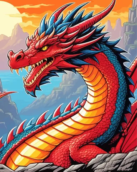 dragon king art Diamond Paints Dragon King Art Diamond Painting