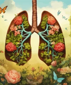 Flowering Lungs Diamond Painting