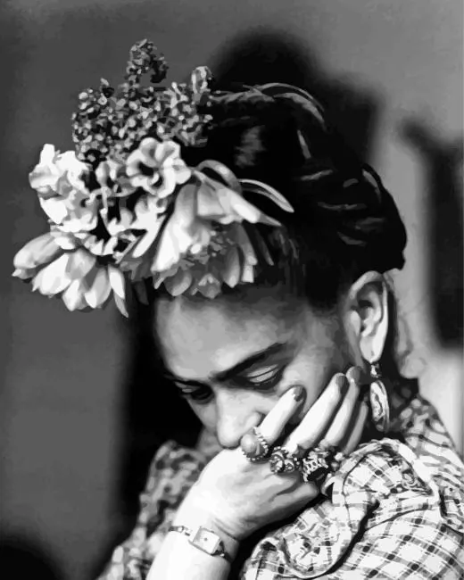 frida kahlo sad Diamond By Numbers Frida Kahlo Sad Diamond Painting