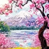 Fuji Cherry Art Diamond Painting