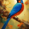 Fujian Niltava Bird Diamond Painting