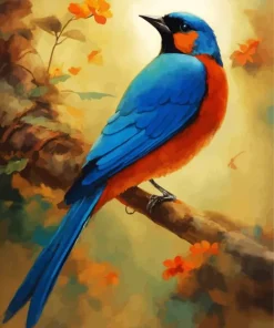Fujian Niltava Bird Diamond Painting
