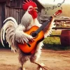 Funny Chicken Singer Diamond Painting