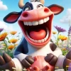 Funny Cow Laughing Diamond Painting