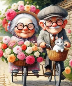 Funny Old Couple Diamond Painting