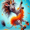 Funny Zebra Diamond Painting