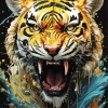 Furious Tiger Art Diamond Painting
