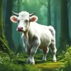 Furry Baby Cow Diamond Painting