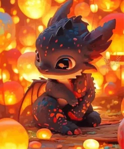 Fury Of The Night Art Diamond Painting