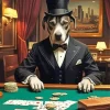 Gambler Dog Diamond Painting