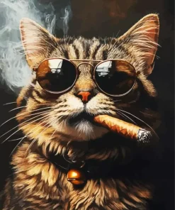 Gangster Cat Diamond Painting