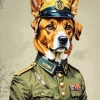 General Dog Art Diamond Painting