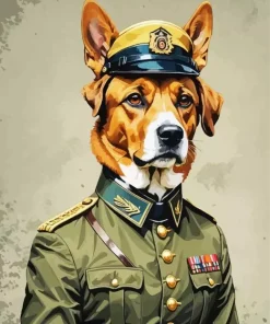 General Dog Art Diamond Painting