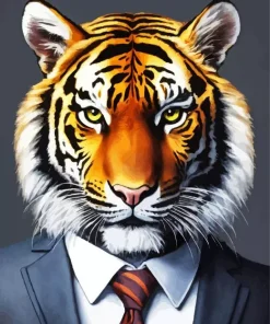 Gentleman Tiger Diamond Painting