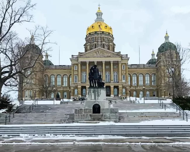 iowa state capitol Diamond Paints Iowa State Capitol Diamond Painting
