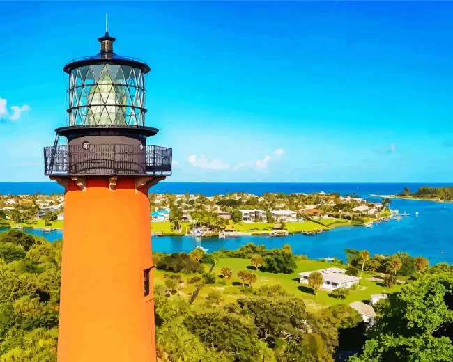 jupiter inlet lighthouse Diamond Paints Jupiter Inlet Lighthouse Diamond Painting