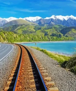 Kaikoura Train Railway Diamond Painting