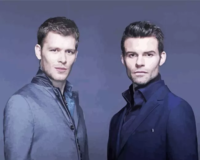klaus and elijah Diamond By Numbers Klaus And Elijah Diamond Painting