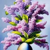 Lilac Flowers Diamond Painting