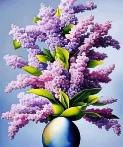 Lilac Flowers Diamond Painting