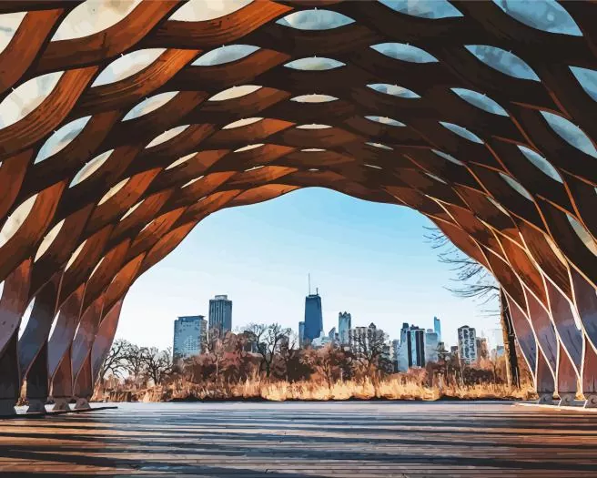 lincoln park chicago Diamond By Numbers Lincoln Park Chicago Diamond Painting