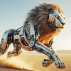 Lion Robot Diamond Painting
