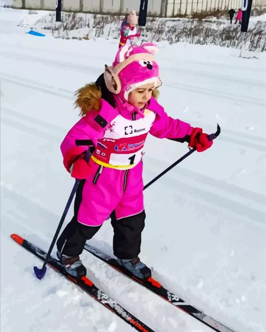 little skiers Diamond By Numbers Little Skiers Diamond Painting