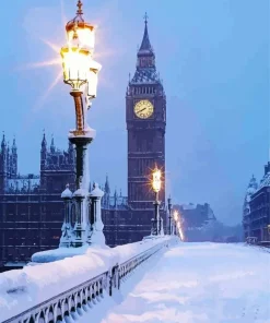 London City Snow Diamond Painting