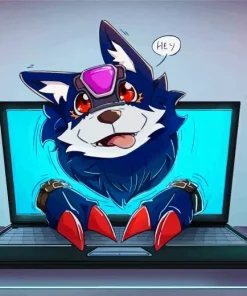 Loogamon Digimon Diamond Painting