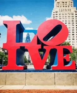 Love Statue Philadelphia Diamond Painting
